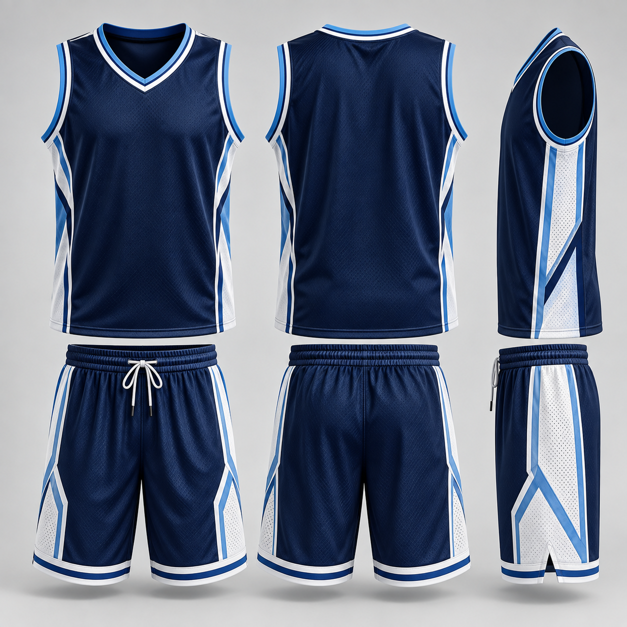 Navy and Blue Basketball Full Kit