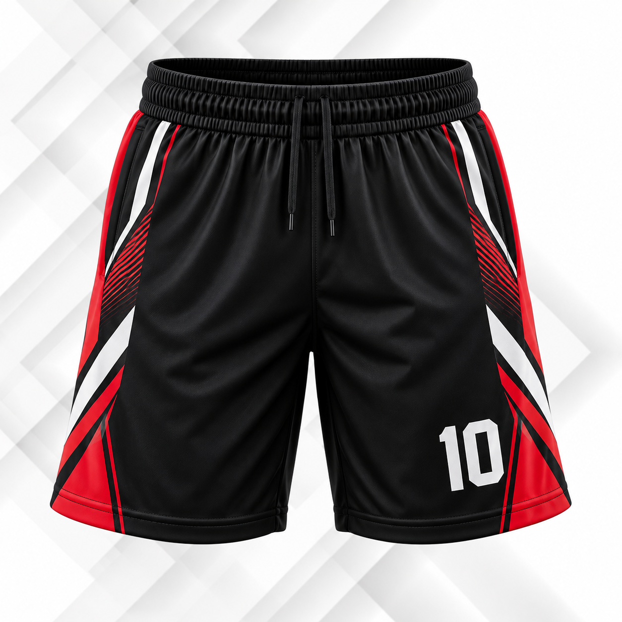 Red and Black Volleyball Shorts