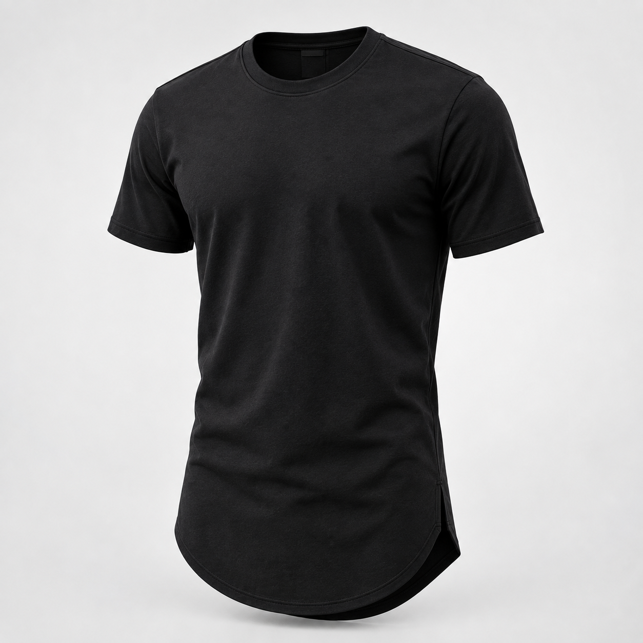 Longline Curved Hem Tee