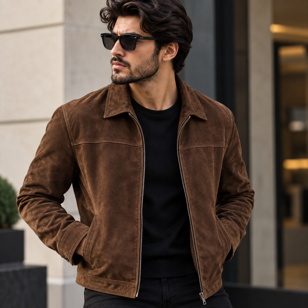 Suede Leather Jacket