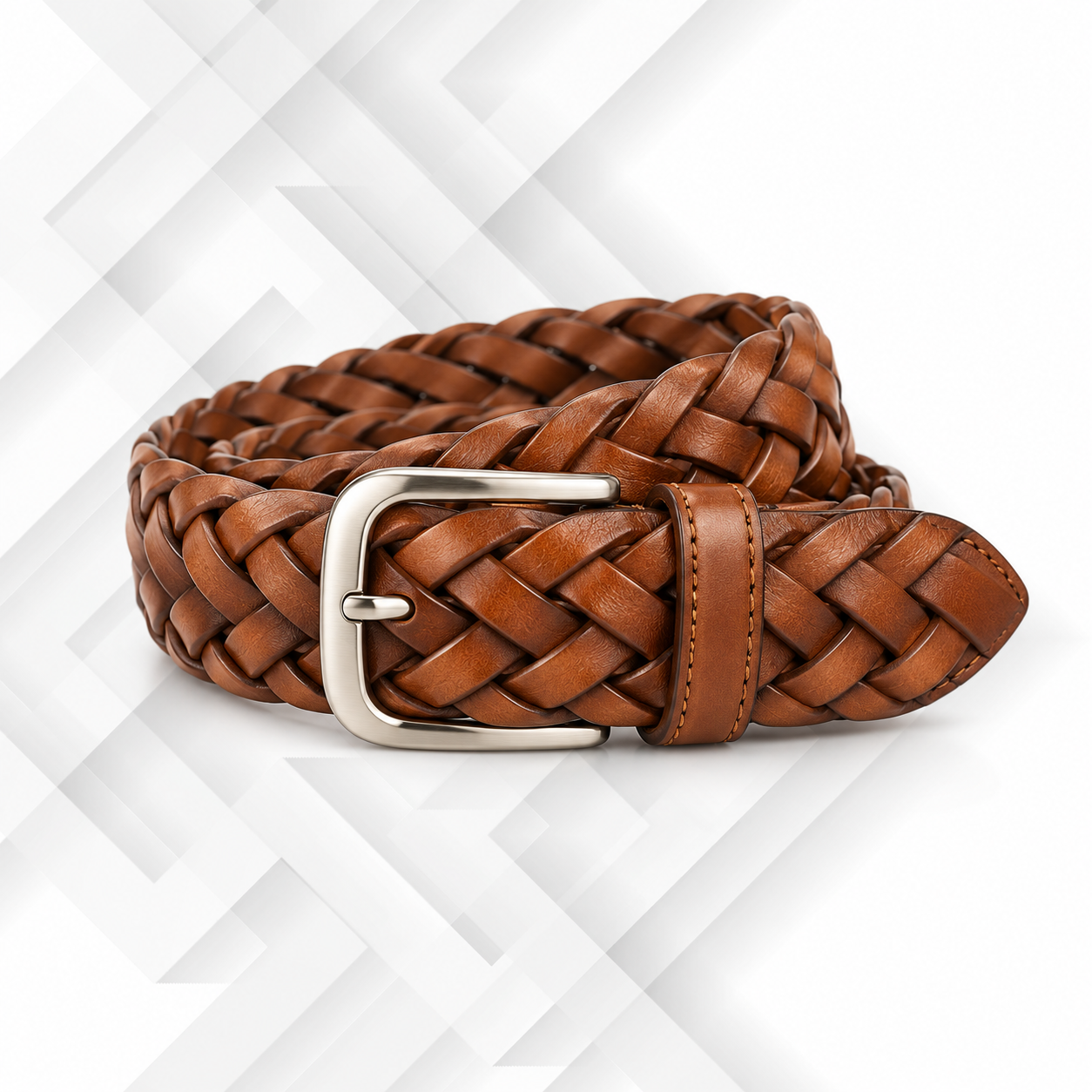Braided Leather Belt
